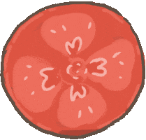Tomato Sticker by jaime and jaimie