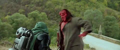 in the face head shot GIF by Hellboy Movie