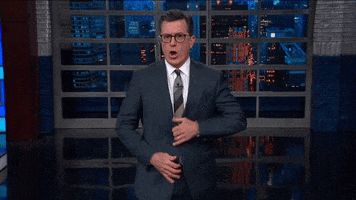 yelling stephen colbert GIF by The Late Show With Stephen Colbert