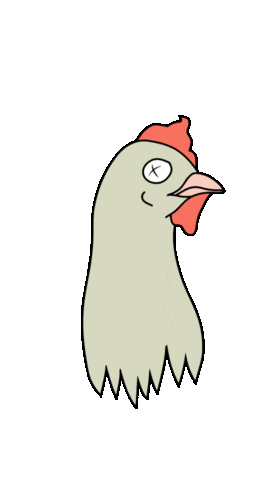 Chicken Dant Sticker