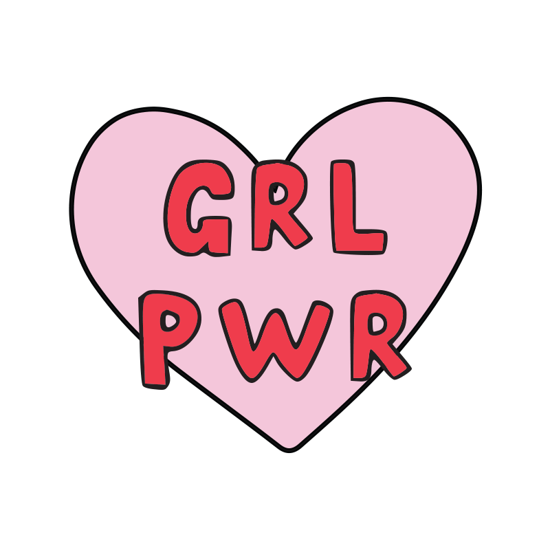 Girl Power Love Sticker by Martina Martian for iOS & Android GIPHY