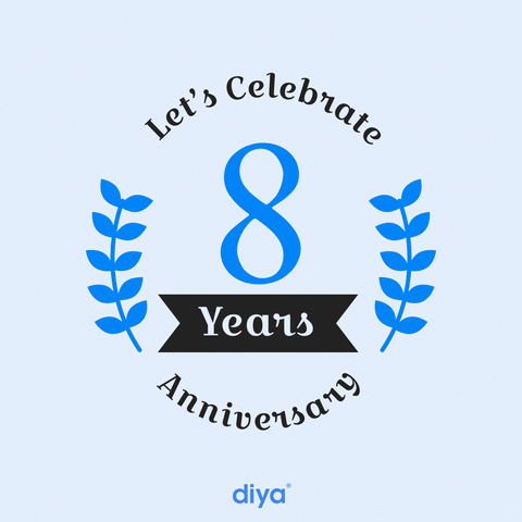 Eight Years Work Anniversary GIF by DiyaUA