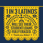 1 in 3 Latinos will have their student loans fully erased. Thank you, Biden!
