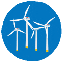 wind turbine Sticker by Ørsted
