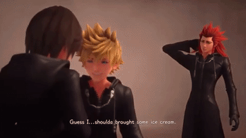 Kingdomhearts3 #Kingdomhearts #Roxas #Xion #Axel #Gamers #Squareenix #Disney #Friends GIF