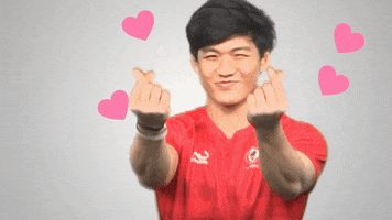 Love You Hearts GIF by 1 Play Sports