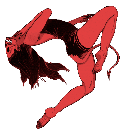 Girl Rock Sticker by Stoned Hare