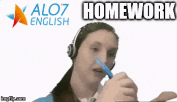 homework total physical response GIF by ALO7.com