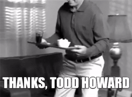 todd howard thanks GIF
