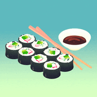 soy sauce japanese GIF by Michael Shillingburg