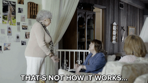 humor old people thats not how any of this works thats not how it works geico commerical GIF