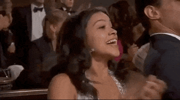Excited Gina Rodriguez GIF by Golden Globes