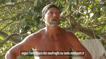 canale 5 shock GIF by Isola dei Famosi