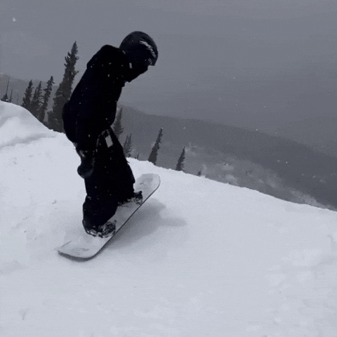 Winter Snowboarding GIF