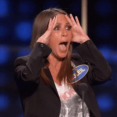 Shocked Celebrity Family Feud GIF by ABC Network