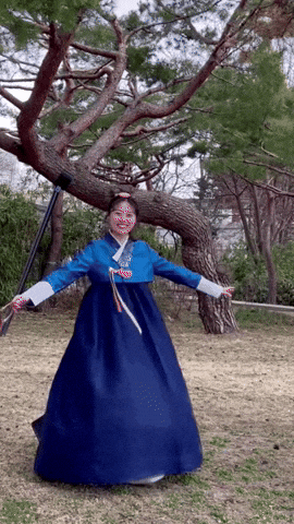 Blue Dress Girl GIF