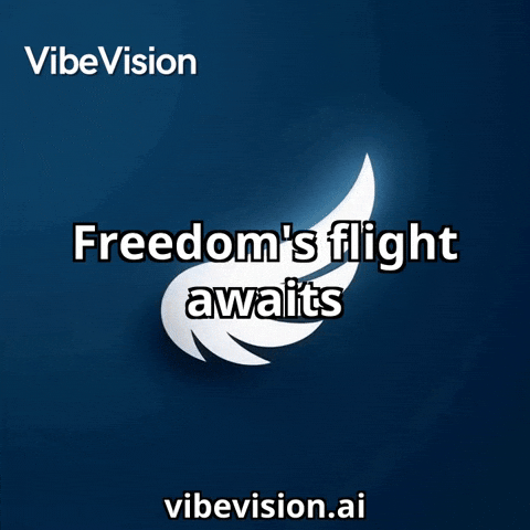 Freedom Awaits GIF by VibeVision