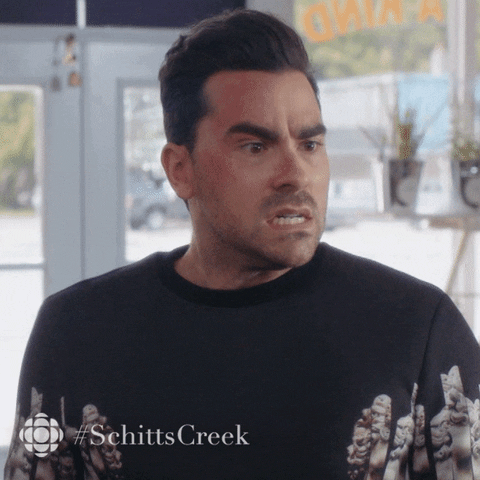 Schitts Creek Pain GIF by CBC - Find & Share on GIPHY