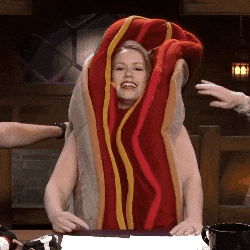 Hot Dog Costume GIF