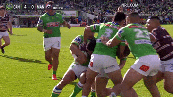 Nrl Defence GIF by Canberra Raiders