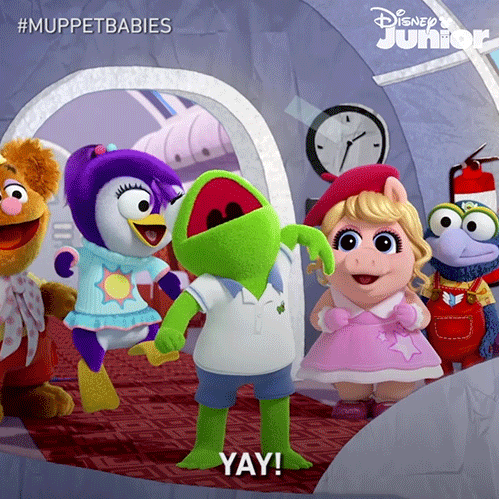 Happy The Muppets GIF by Disney Jr.
