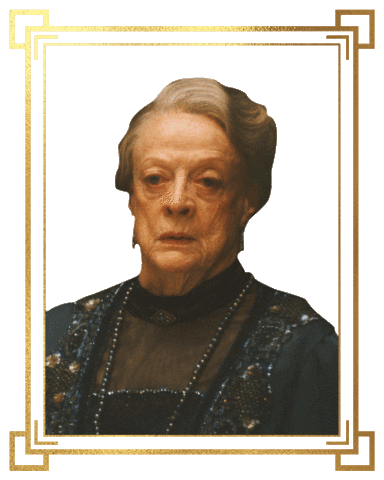 Maggie Smith Dowager Sticker by Downton Abbey