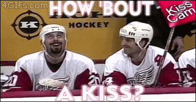 Kiss Hockey animated GIF