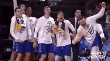 South Dakota State Bench Reaction GIF by NCAA March Madness