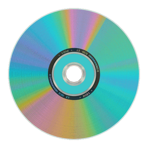 dinaaaaaah cd iridescent holo dvd Sticker