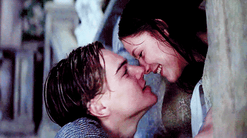 love kiss laughing smiling leonardo dicaprio GIF