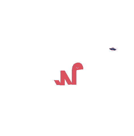 Green Light Pink Sticker by Nessie Studio