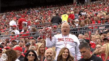 ncaa sports cheering GIF by Ohio State Athletics