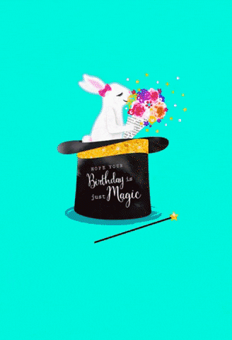 happy birthday magic GIF by Greetings Island