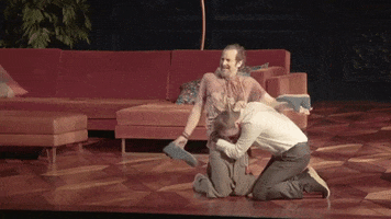 friend shrug GIF by National Theatre