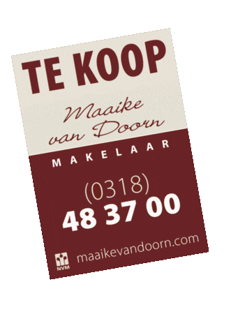 Logo Realestate Sticker by Maaike van Doorn Makelaar
