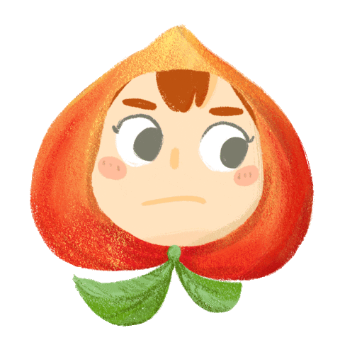 Angry Peach Sticker by momotardo
