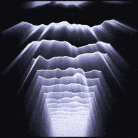 glow black and white GIF by Erica Anderson