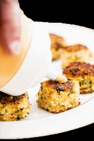 crab cakes fjord catering GIF by FjordFishMarket