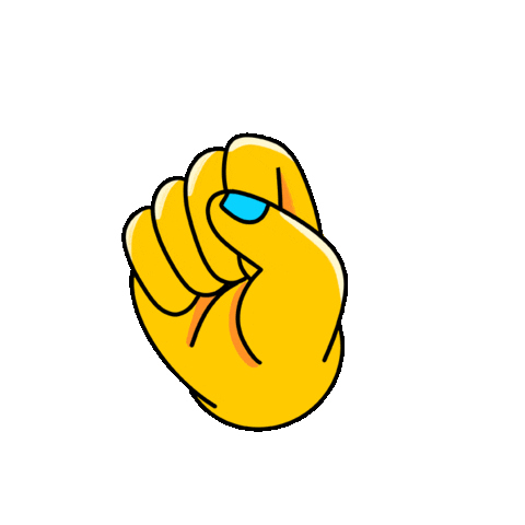 Two Fingers Peace Sticker by Geo Law