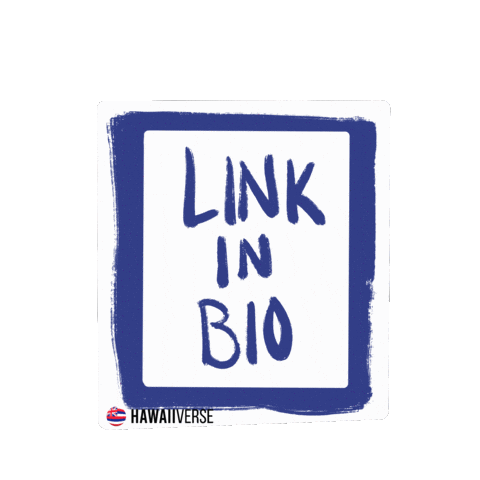 Link In Bio Promote Sticker by Hawaiiverse