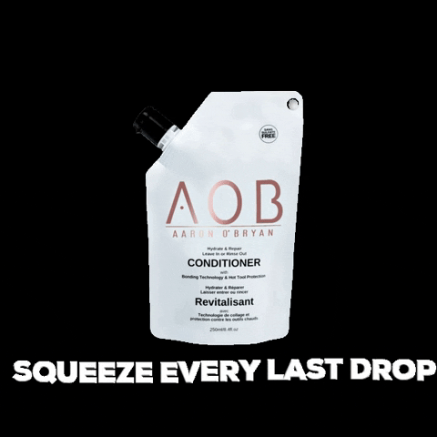 AOBPRODUCTS hair conditioner aobproducts squeezeeverylastdrop GIF