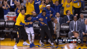 can't contain myself 2018 nba playoffs GIF by NBA