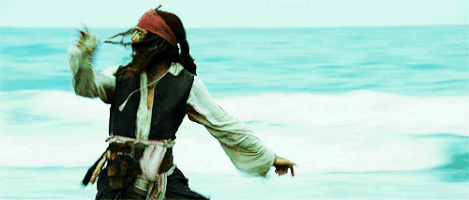 chased jack sparrow GIF