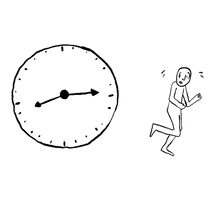 beat the clock running GIF by andregola