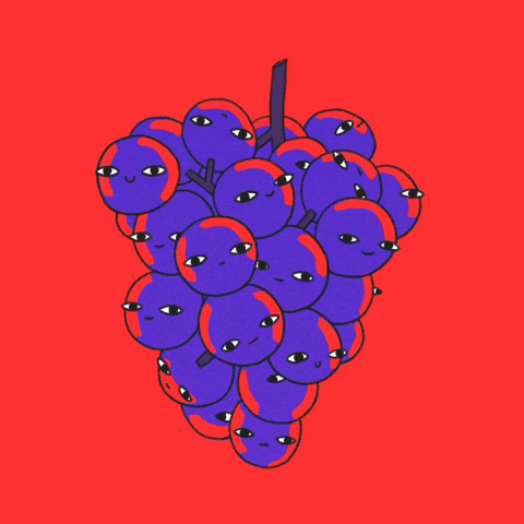 Fruit Grape GIF by Stephanie Davidson