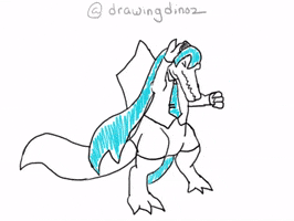 Hatsune Miku Dinosaur GIF