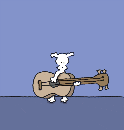 acoustic guitar GIF by Chippy the Dog