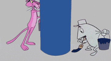 Pink Panther Painting GIF