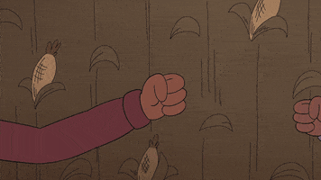 costume quest fist bump GIF by Cartoon Hangover