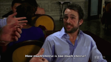 charlie day cheese GIF